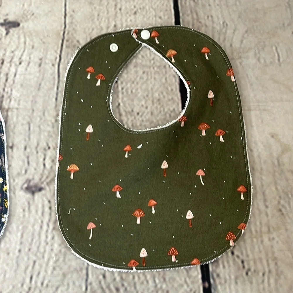 Designer handcrafted cotton Terry bib